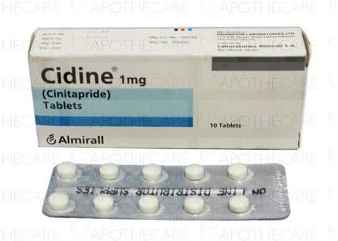 CIMA ::. PROSPECTO CIDINE 1 mg COMPRIMIDOS